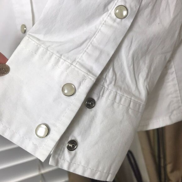 Classic Button-Up by Faded Glory Stretch Blood Size 14 - Picture 4 of 15